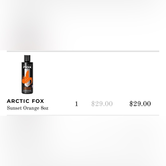 Arctic Fox Sunset Orange Hair Dye - Picture 2 of 4